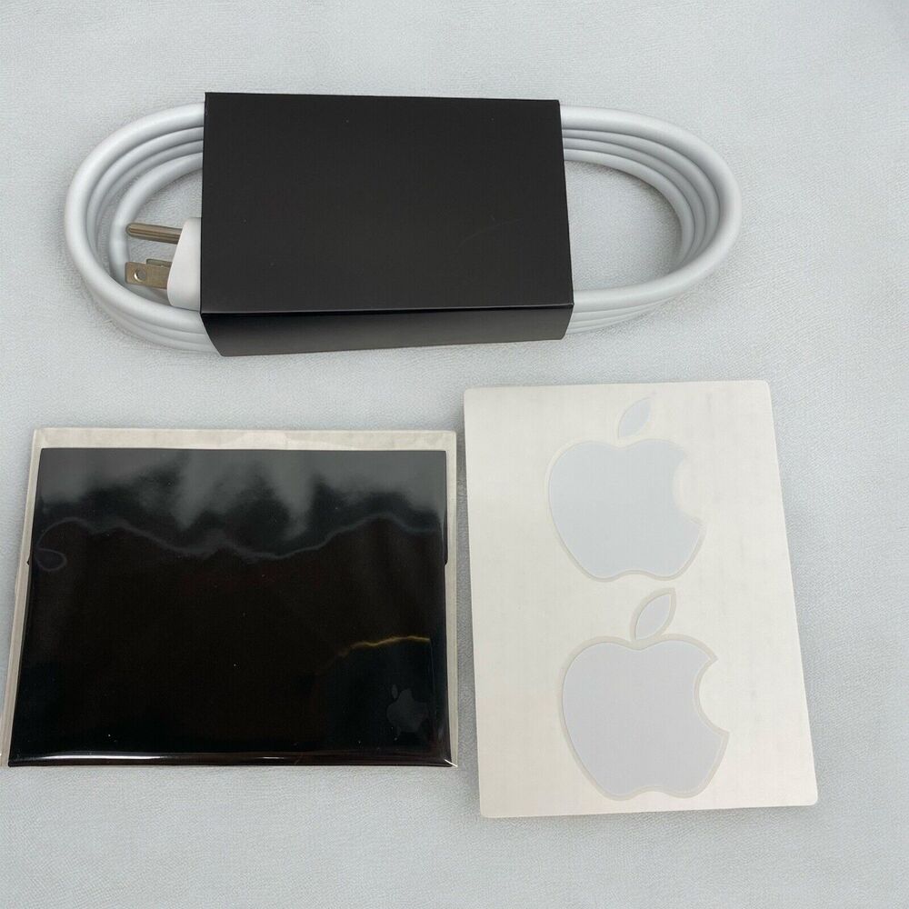Apple MacBook Pro Power Cord Cleaning Cloth & 2 Decal / Stickers